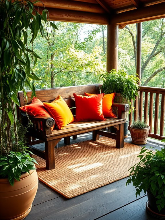 vibrant patio seat cushions