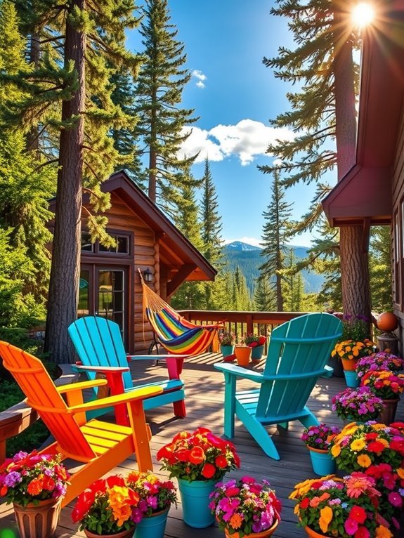 vibrant patio seating options