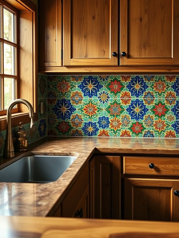 vibrant wax infused tiles