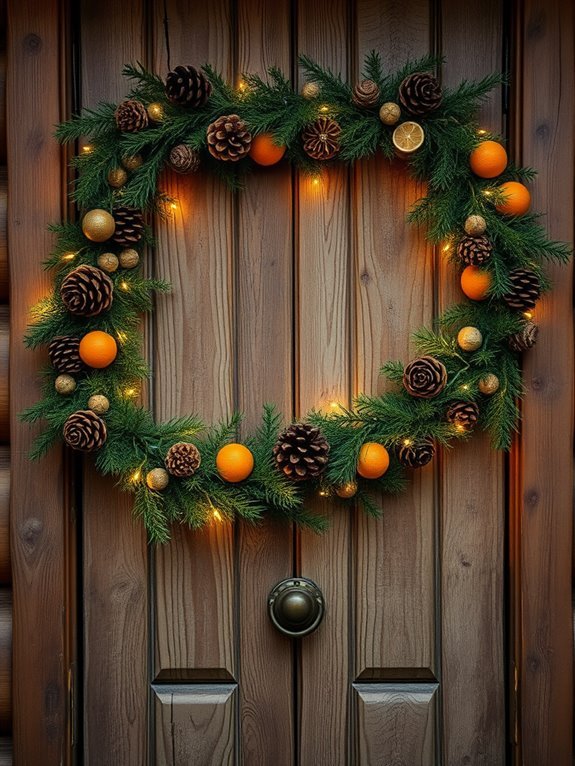 vintage closet door decor
