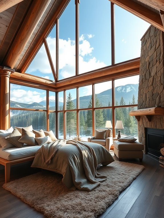 vistas through expansive windows