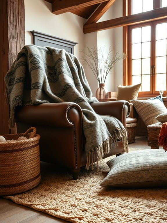 warm and comfortable materials