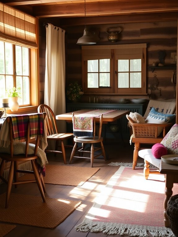 warm and inviting fabrics