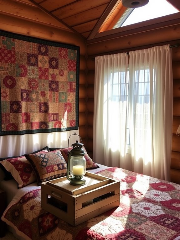 warm fabric showcases decor