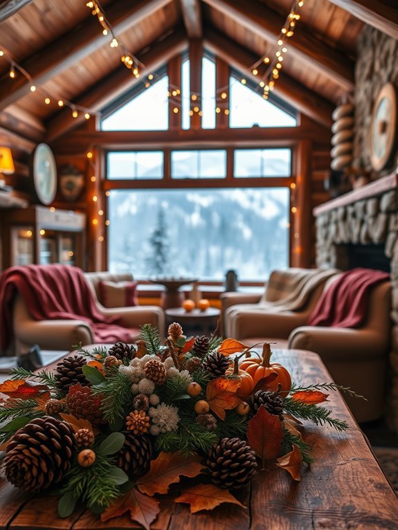 warm inviting cabin illumination