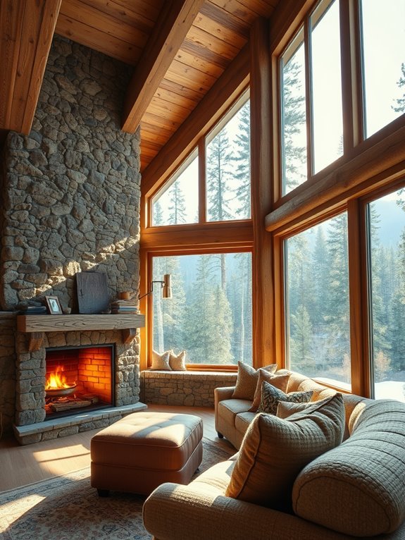 warm inviting fireplace corners