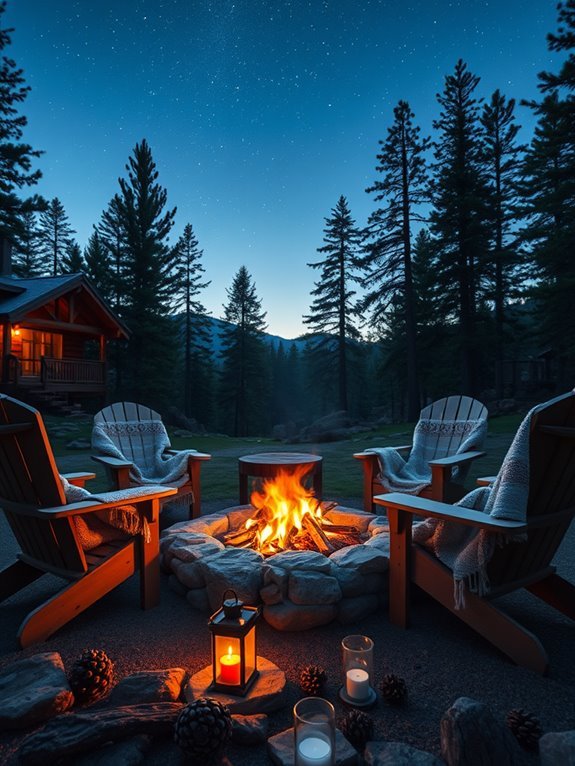 warm outdoor gathering space