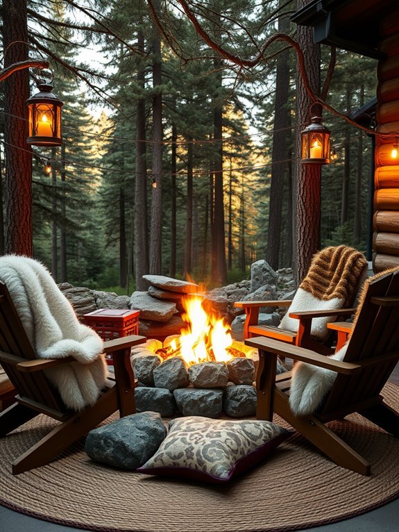 warm outdoor gathering space