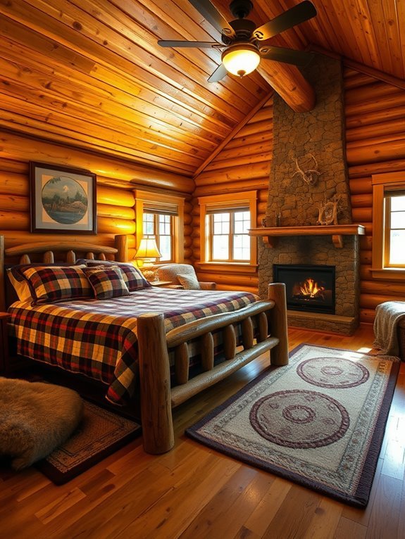warm rustic getaway cabins