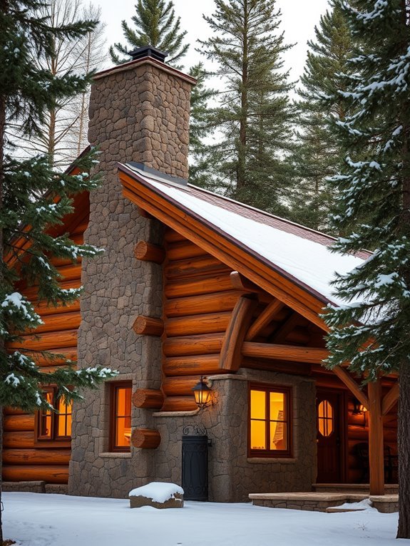 warm rustic material combinations