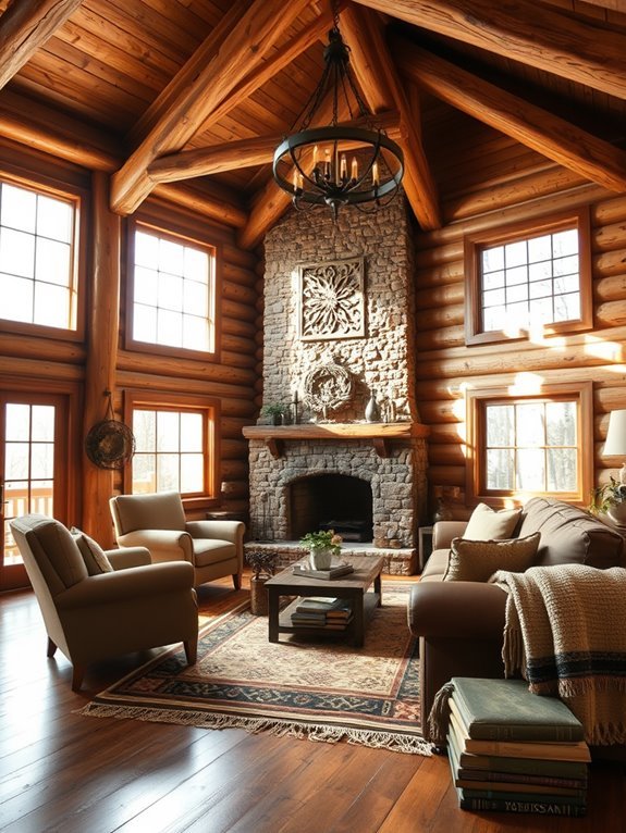 warm rustic retreat vibe