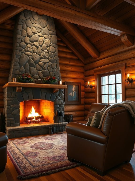 warm rustic wooden details