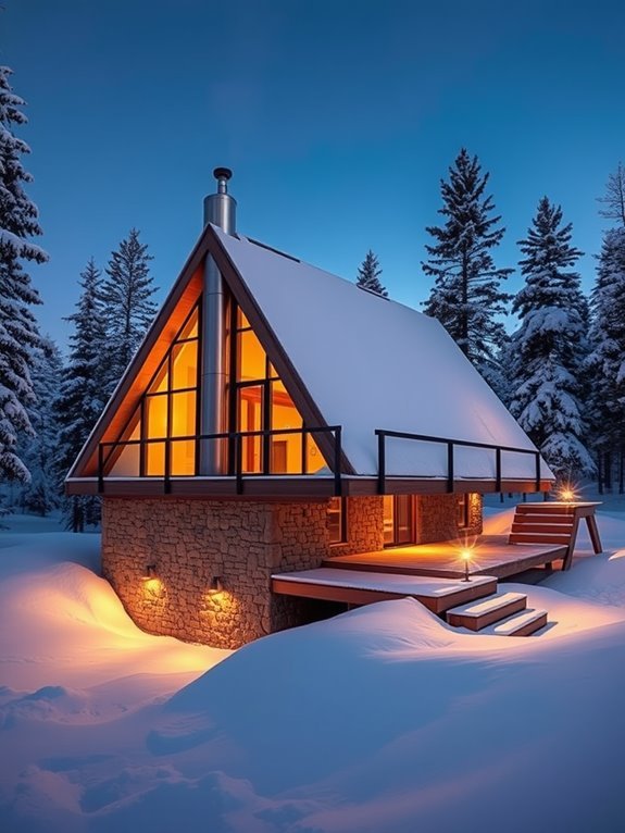 warm snowy festive escape