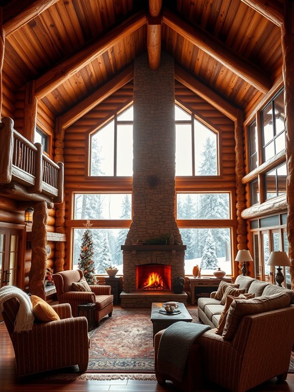 warmth of a fireplace