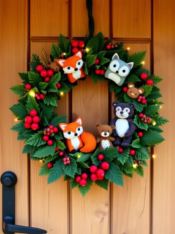 whimsical felt animal decor