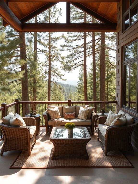 wicker furniture layout ideas